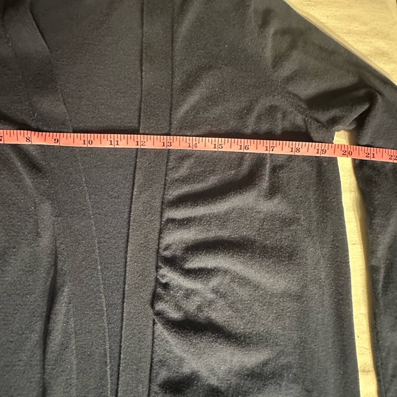 14th & Union Open Front Cardigan Navy Blue Cotton Blend Size Medium - Picture 7 of 8